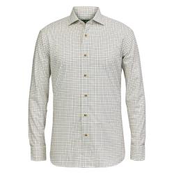Chemise en coton et laine Kristian - Tattersall - Laksen - XL / Damier