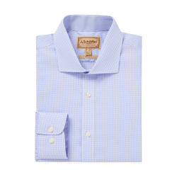 Chemise greenwich light blue micro check - S (15/38)