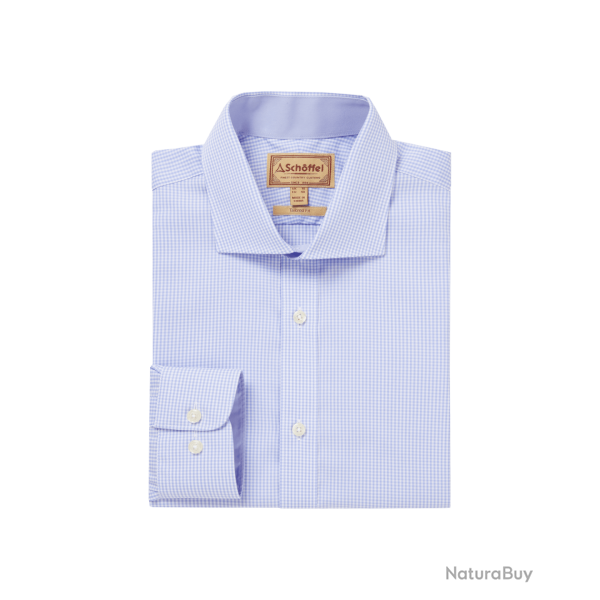 Chemise greenwich light blue micro check - S (15/38)