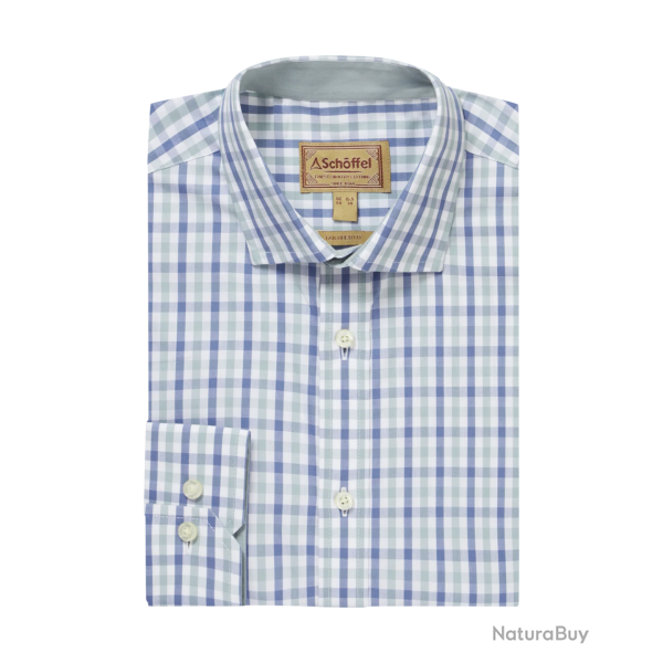 Chemise Hebden mist blue vintage indigo - L (17/43)