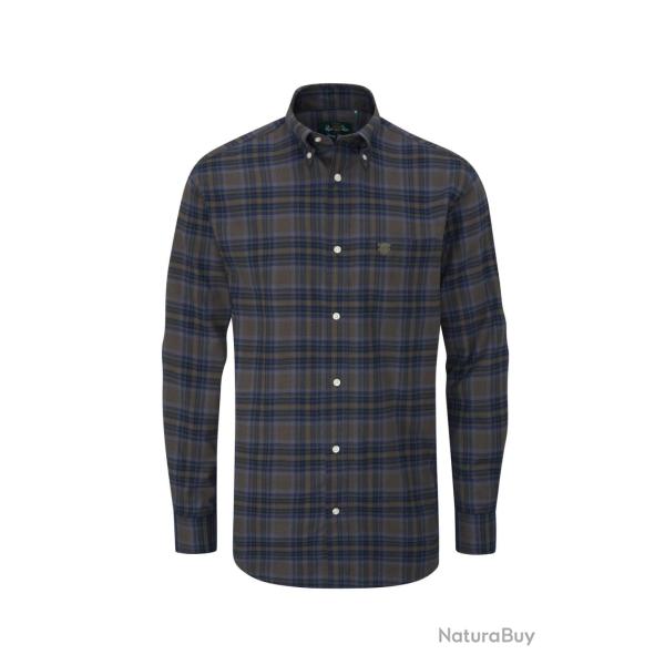 Chemise Ikley flannelle 2 coloris - 4XL / Marron
