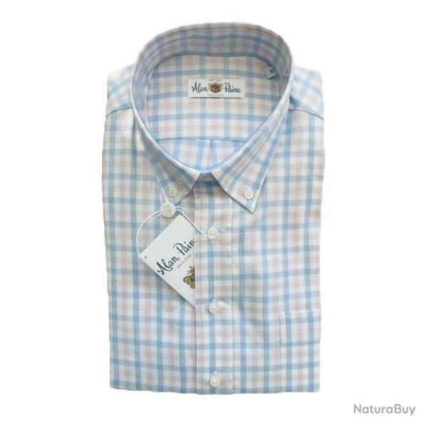 Chemise Mirfield rayures larges bleues et roses - M