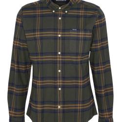 Chemise tailored en tartan pour Homme Portdown - Olive - Barbour - L / Multicolore