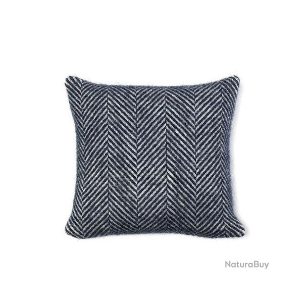Coussins en laine � chevrons Fishbone - 6 coloris - Tweedmill - Navy / Taille unique