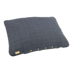 Coussins tweed bleu pour chien - L (107,5 x 72,5 cm)
