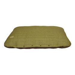 Coussins tweed green check pour chien 2 tailles - L (107,5 x 72,5 cm)