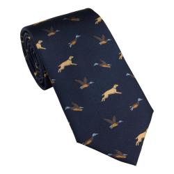 Cravates en soie motif Game - 4 coloris - Laksen - Bleue