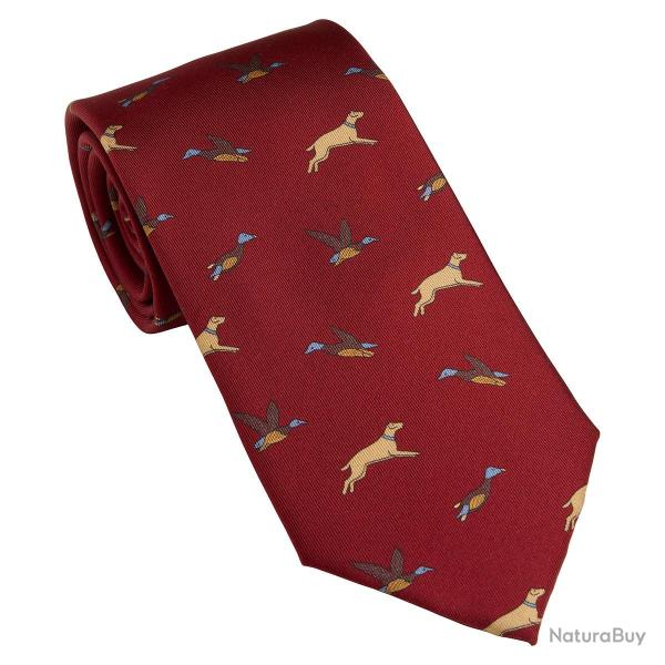 Cravates en soie motif Game - 4 coloris - Laksen - Rouge