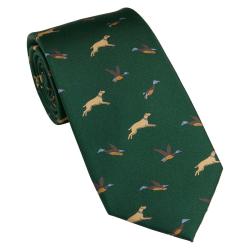 Cravates en soie motif Game - 4 coloris - Laksen - Verte