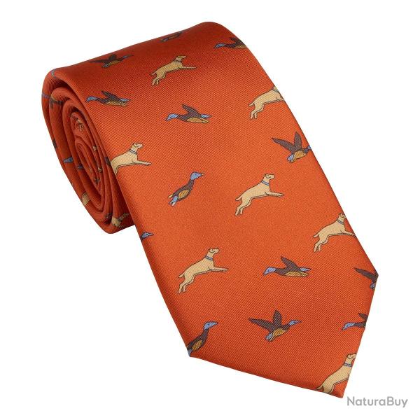 Cravates en soie motif Game - 4 coloris - Laksen - Orange