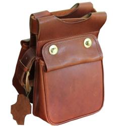 Doubles-sacoches &agrave; cartouches en cuir - CE84 - Chasse El&eacute;gance