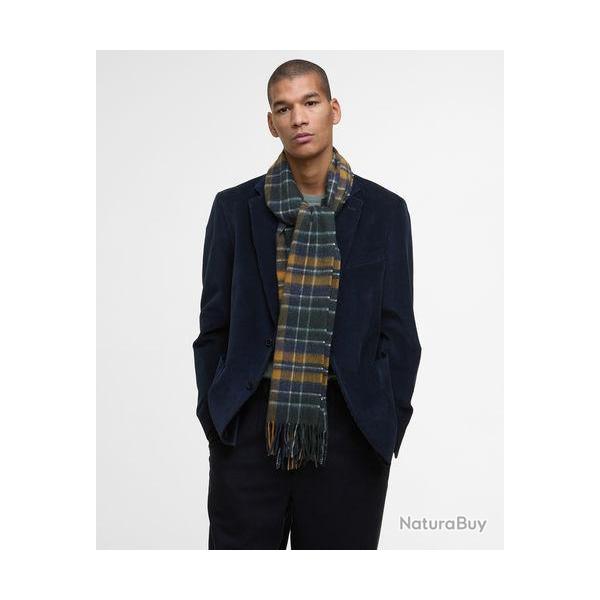 Echarpe laine et cachemire 7 tartans - Forest / Bronze brown