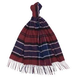 Echarpe Yaxley tartan cordovan