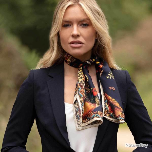 Foulard �troit Heads or Tails navy