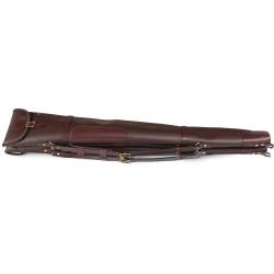 Fourreau DOUBLE Fusil en cuir Byland - 30" (jusque 76 cm) / Oxblood