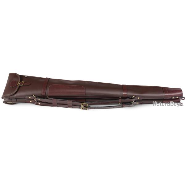 Fourreau DOUBLE Fusil en cuir Byland - 32" (jusque 81 cm) / Oxblood