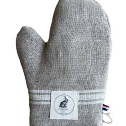 Gant et manique en lin - Gant / Blanc