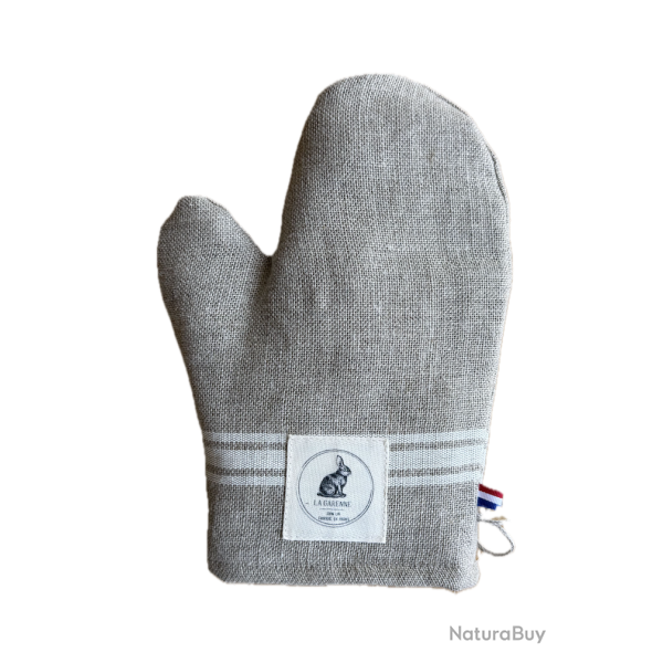 Gant et manique en lin - Gant / Blanc