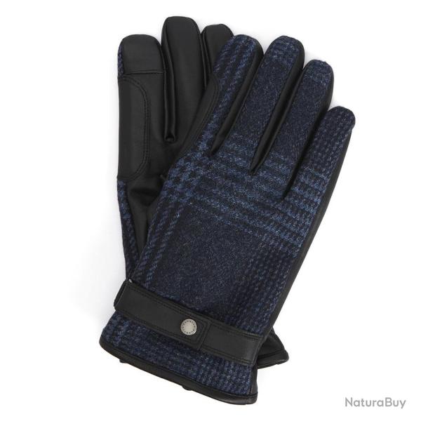 Gants tweed Deveron navy - L