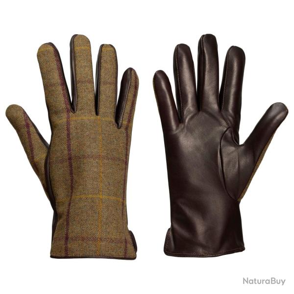 Gants tweed Fiona Femme - M / Marron