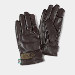 Gants tweed/cuir Compton sage - M