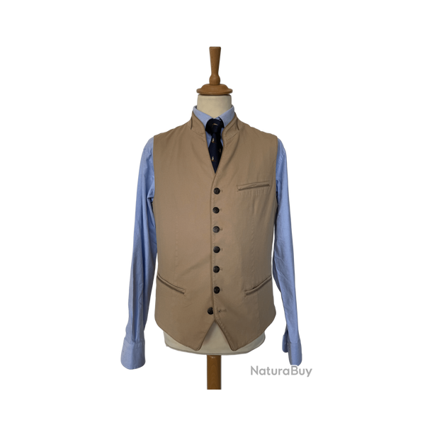 Gilet autrichien Waldo coton 3 coloris - Beige / 52