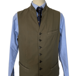 Gilet autrichien Waldo coton 3 coloris - Vert / 50