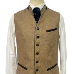 Gilet autrichien en loden Homme Weiler - 6 coloris - Maximilian - 52 / Beige