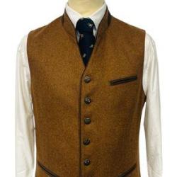Gilet autrichien en loden Homme Weiler - 6 coloris - Maximilian - 52 / Bronze