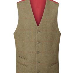 Gilet Compton dos satin hawthorn - S