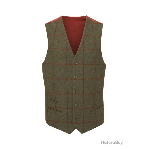 Gilet de costume dos satin Homme Compton - Reed - Alan Paine - L / Vert
