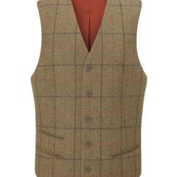 Gilet Compton dos satin thyme - S