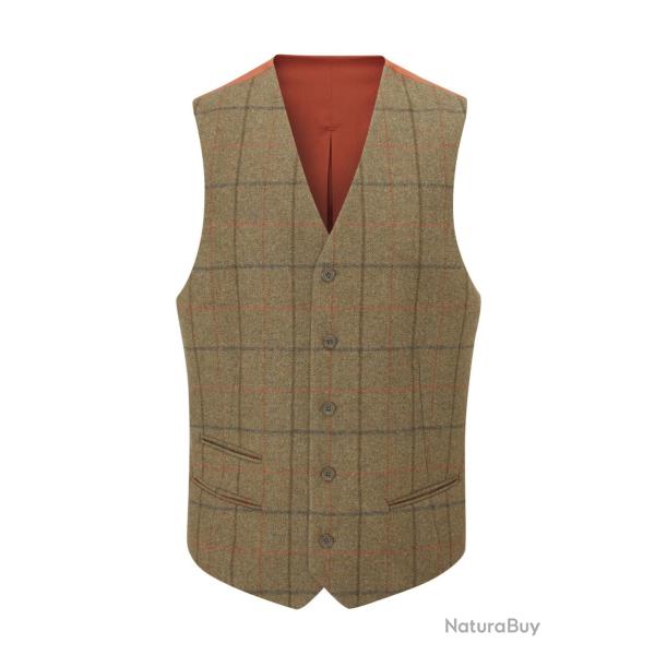 Gilet Compton dos satin thyme - S