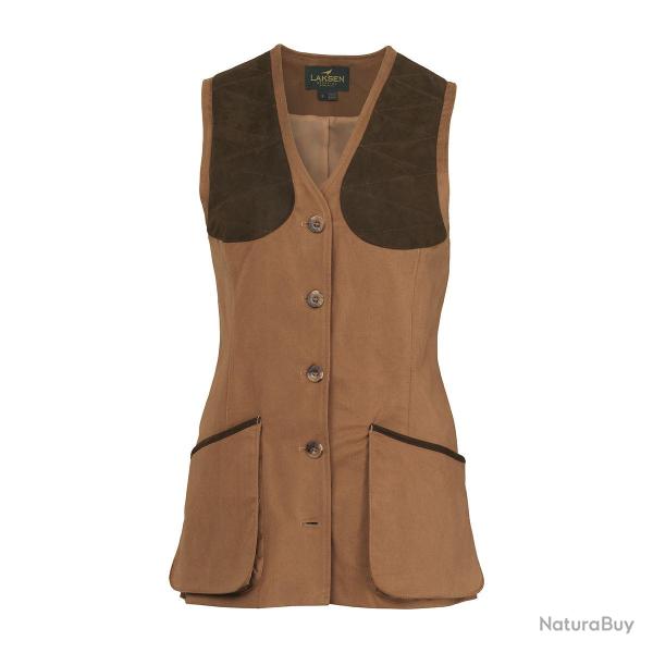 Gilet coton pennyton beauly femme camel - S