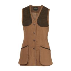 Gilet coton pennyton beauly femme camel - 3XL
