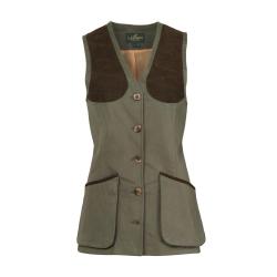 Gilet coton pennyton beauly femme olive - XS