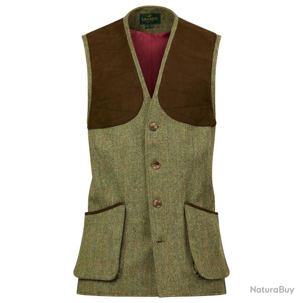Gilet de chasse en tweed Leith - Berleigh - Laksen - 3XL / Vert