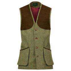Gilet de chasse en tweed Leith - Berleigh - Laksen - 4XL / Vert