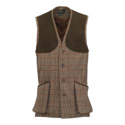Gilet de chasse et de tir Homme en tweed Leith - Cavendish - Laksen - S / Marron