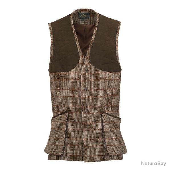 Gilet de chasse et de tir Homme en tweed Leith - Cavendish - Laksen - S / Marron