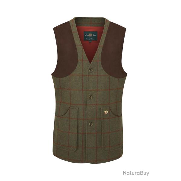 Gilet de chasse et de tir en tweed Homme Compton - Reed - Alan Paine - S / Vert