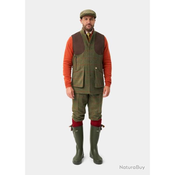 Gilet de tir et chasse d�perlant Homme Compton - Reed - Alan Paine - Olive / S