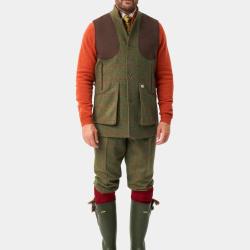 Gilet de tir et chasse d&eacute;perlant Homme Compton - Reed - Alan Paine - Olive / M