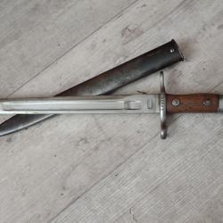 386120 Baionnette Suisse pour fusil Schmidt Rubin 1889 modifi&eacute;e 1900