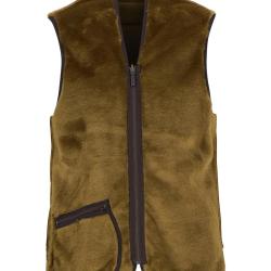Gilet doublure fa&ccedil;on fourrure Warm Pile - Brown - Barbour - XL / Marron