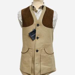 Gilet Moorland Coton Camel - 2XL