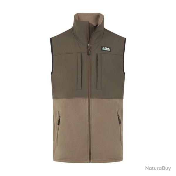 Gilet polaire Hybrid light bark - XS / Marron