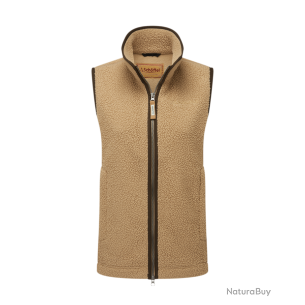 Gilet polaire Lyndon retro tan femme - 34