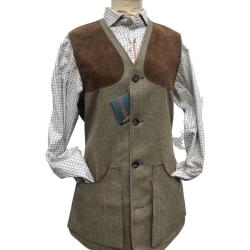 Gilet tweed Moorland blue purple - XL