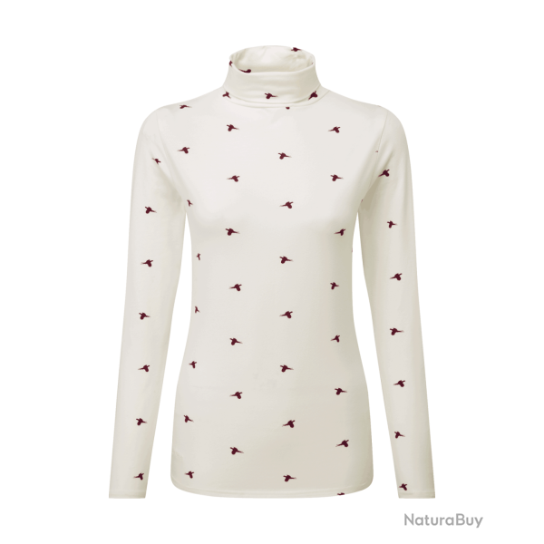 Haut Malham Femme deux imprim�s - 40 / Faisans